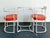 Metal Vintage Faux Metal Bamboo Patio Hollywood Chairs and Table Set For Sale - Image 7 of 16