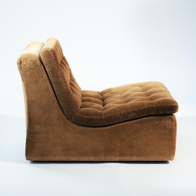 Brown Corduroy Modular Lounge Chairs by DUX, Sweden, 1970s, Set of 2 For Sale - Image 9 of 18