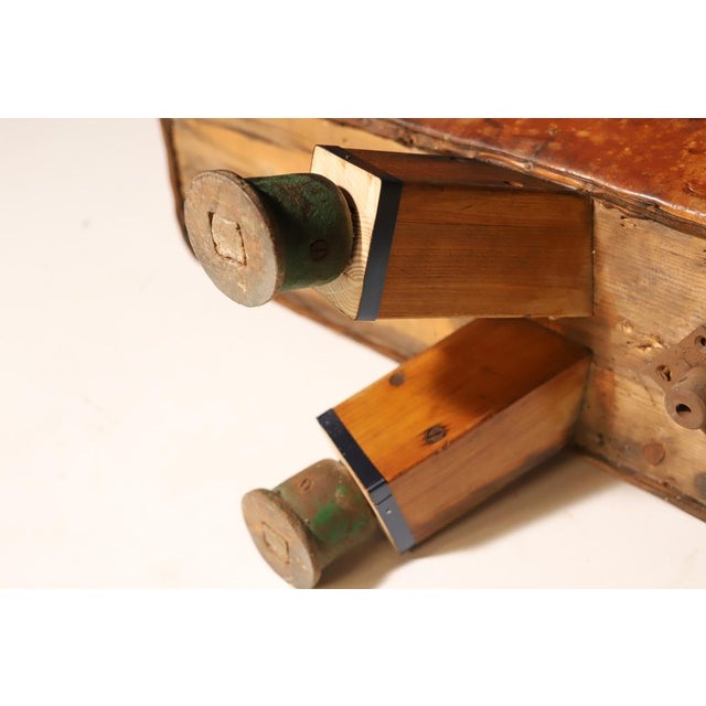 Gymnastic Leather Pommel Horse Bench, 1920s For Sale - Image 7 of 8