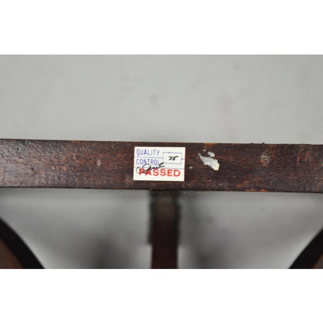 Late 20th Century Regency Style Mahogany Plume Prince of Wales Carved Wall Mount Bracket Shelf For Sale - Image 12 of 13
