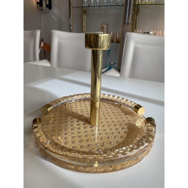 Gabriella Crespi Vintage Tray in Acrylic Glas by Gabriella Crespi, Italy, 1970 For Sale - Image 4 of 6