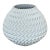 Currey & Co Plisse Medium White Vase For Sale