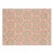 Vanderhurd Hand Printed Flax Cordoba Coral Moonstone Geometric Upholstery Fabric For Sale