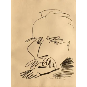 1964 After Pablo Picasso Portrait De Marcel Cachin Lithograph