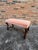 Persimmon Antique French Bench With New Upholstery For Sale - Image 8 of 10
