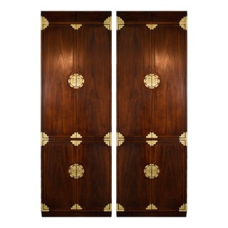 1970s Chinoiserie Armoires From Huntley by Thomasville - a Pair For Sale