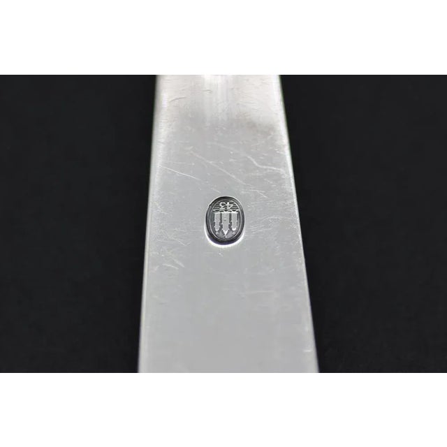 Lotus Cutlery in Silver 830, 1940s, Set of 24 For Sale - Image 10 of 13