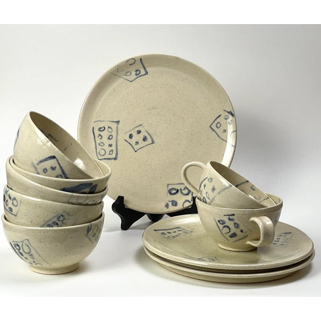 1986 “Big Structure” Porcelain Art Set by Carole Armstrong, Signed