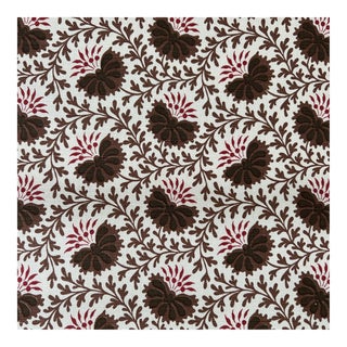 Sister Parish Vreeland Brown Linen Fabric- 3 3/4 Y For Sale