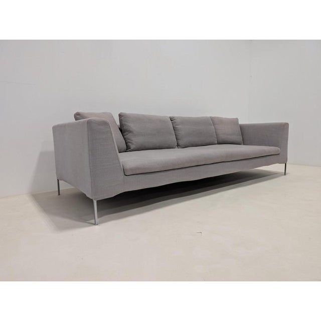 Grey Charles Sofa from B&B Italia For Sale - Image 9 of 13