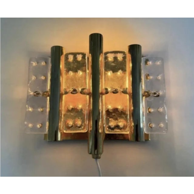 1960s Mid-Century Modern Swedish Crystal Wall Sconce from Orrefors, 1960 For Sale - Image 5 of 9