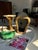 Mid-Century Modern Italian Gilt Wood Table Mirror, 1950s For Sale - Image 3 of 7