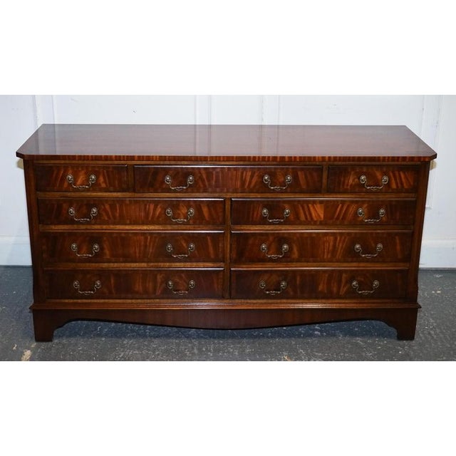 Vintage Bevan Funnel Hardwood Sideboard Bank of Drawers For Sale - Image 3 of 16