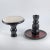 Vintage Black and Red Studio Pottery Candle Holders - Set of 2 For Sale - Image 4 of 10