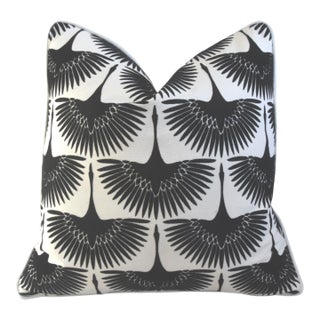 French Designer Genevieve Gorder Flock Feather/Down Pillow For Sale