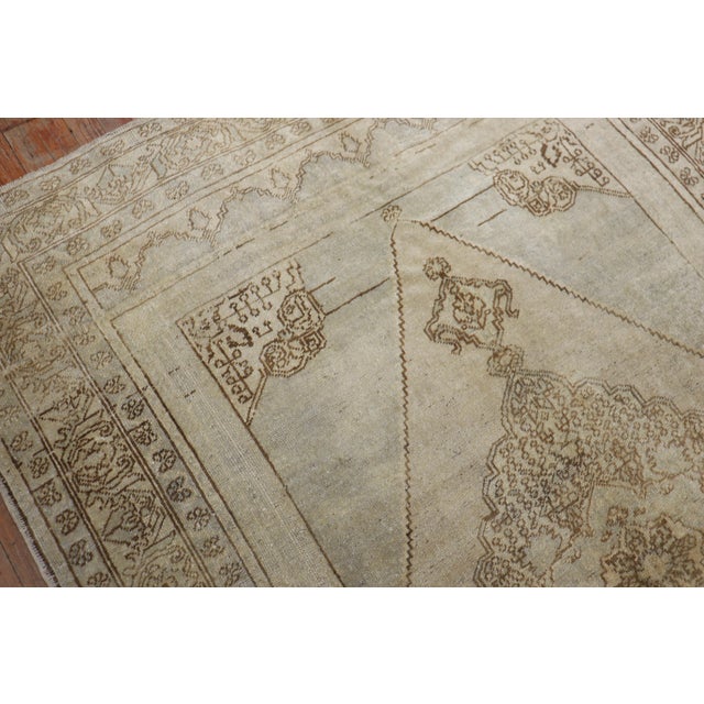 Neutral Tone Vintage Turkish Oushak Rug For Sale - Image 12 of 18
