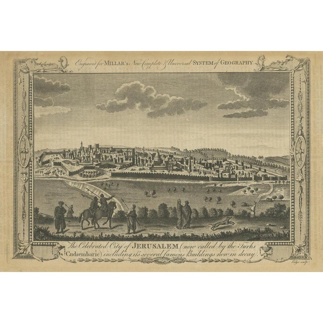 Antique Engraved View of Jerusalem from Millar, 1760s For Sale - Image 11 of 11
