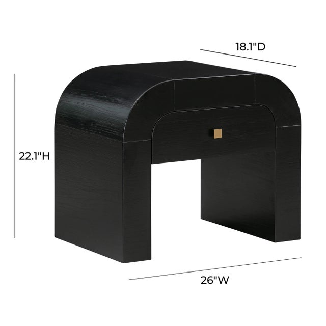 Hump Black Nightstand For Sale In Los Angeles - Image 6 of 8