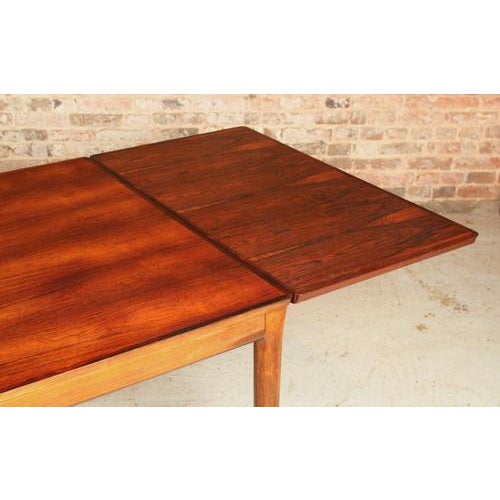 Brown Large Mid-Century Modern Extending Rosewood Dining Table, 1960s For Sale - Image 8 of 13