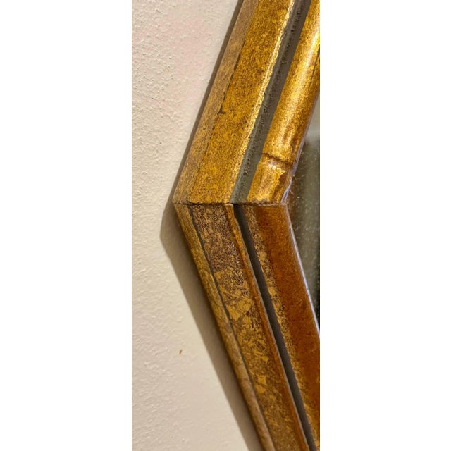 Vintage Gilt Faux Bamboo Mirror For Sale - Image 10 of 10