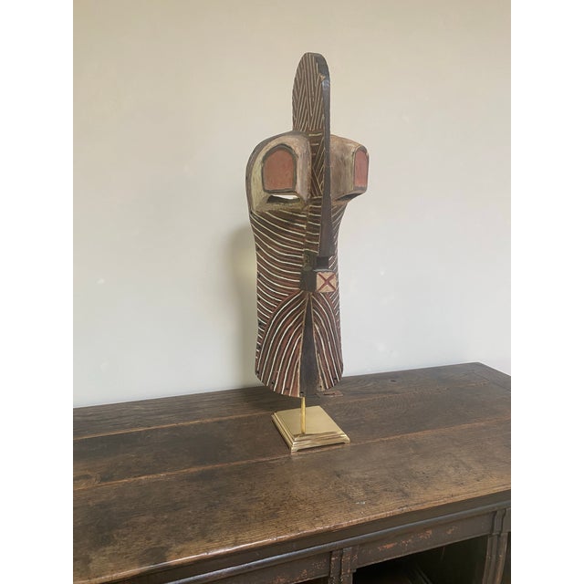 Vintage Songye Kifwebe Male Mask, DRC Congo — Ex-Raskin Collection For Sale - Image 4 of 7