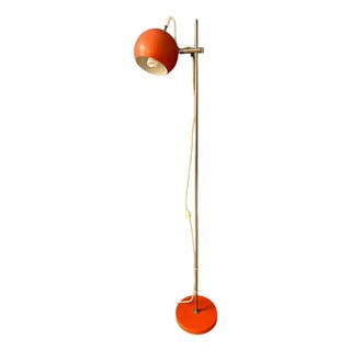 Mid-Century Orange Eyeball Floor Lamp For Sale