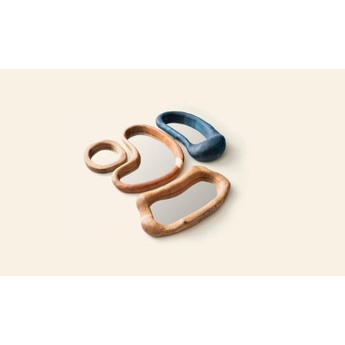 Game of the Nose Timber Hardwood Wall Mirror by Marco Calhau For Sale - Image 13 of 14