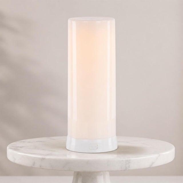 Kenneth Ludwig Chicago LED FIA Flame Designer Candle withWhite Hue 7.5"H For Sale - Image 4 of 4