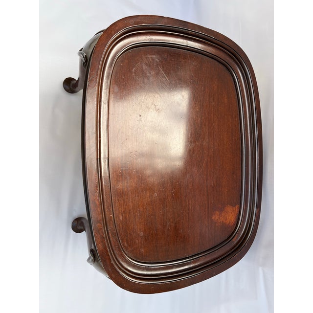 Wood Queen Anne Carved Wood Table For Sale - Image 7 of 10