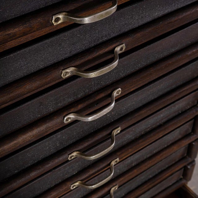 Multi Drawer Collectors Bank of Drawers, 1930s For Sale - Image 6 of 10