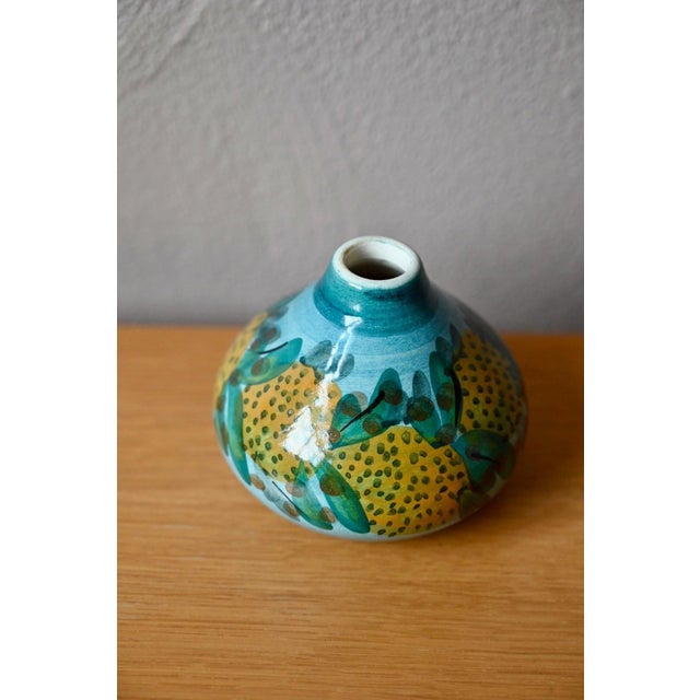 Handcrafted Ceramic Ball Vase from Corfu Pottery, 1970s For Sale - Image 3 of 9