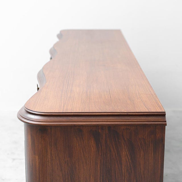 Vintage Brown Wooden Sideboard, 1950s For Sale - Image 11 of 13