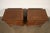 E. J. Victor Georgian Mahogany Three-Drawer Nightstands or Bachelor Chests, Newly Refinished For Sale - Image 9 of 12