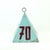 Turquoise Vintage Steel Measurement Pyramids, Czechoslovakia, 1940s, Set of 9 For Sale - Image 8 of 10