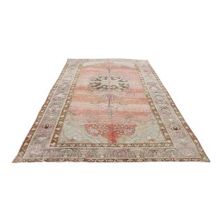 Vintage Turkish Handmade Wool Rug - 83"x133" For Sale