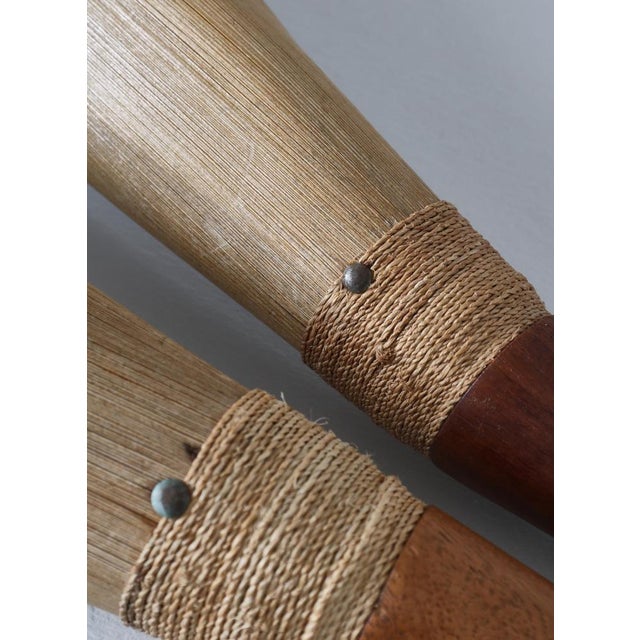 Palm Serving Bowls with Teak Handles from Illums Bolighus, Denmark, 1950s, Set of 2 For Sale - Image 13 of 15