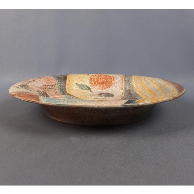 Mid-Century Modern Italian Ceramic Plate by Italica Ars Lazzaro, 1950 For Sale - Image 3 of 12