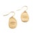 Marco Blcego Lunaria 18k Yellow Gold Petal Brushed Drop Dangle Earrings, A Pair For Sale - Image 4 of 8