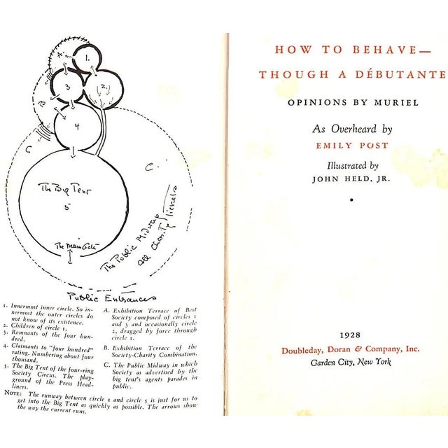 POST, Emily [227] pp. Doubleday, Doran & Company Inc. New York 1928 First Edition 7 3/4" x 4 3/4" The foremost arbiter of...