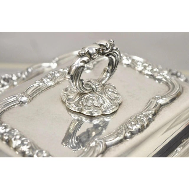 Silver Vintage Gorham Black Starr Silver Plated Lidded Vegetable Serving Platter Dish For Sale - Image 8 of 11