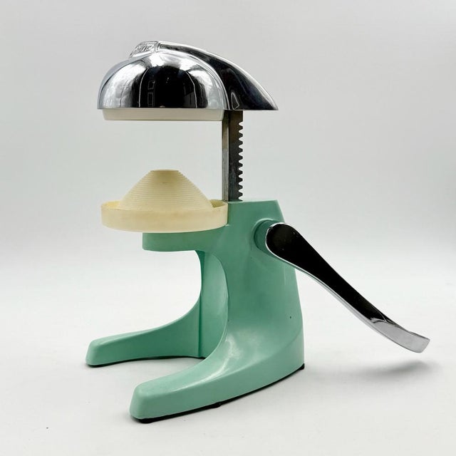 Spremita Deluxe Juicer in Teal by Lino Saltini, 1960s For Sale - Image 9 of 16