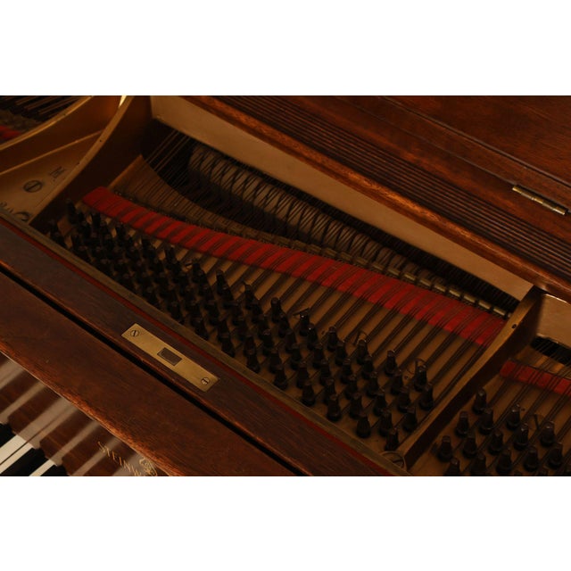 1929 Steinway & Sons Model M Vintage Walnut Grand Piano With Bench For Sale - Image 13 of 18