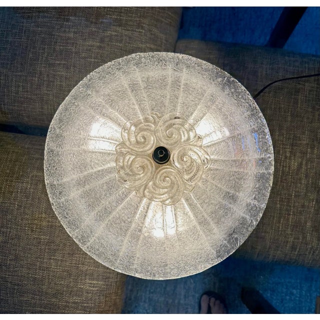 Murano Rugiadoso Glass Flush Mount Ceiling Light For Sale - Image 10 of 15
