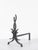 Raymond subes (attributed to) (1891 - 1970) pair of andirons france, circa 1940 wrought iron h: 40 cm / w: 23 cm / d: 40 cm