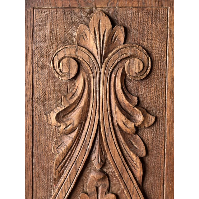Early 20th Century French Carved Oak Rush Seat Dining Chairs, Set of 8 For Sale - Image 13 of 18