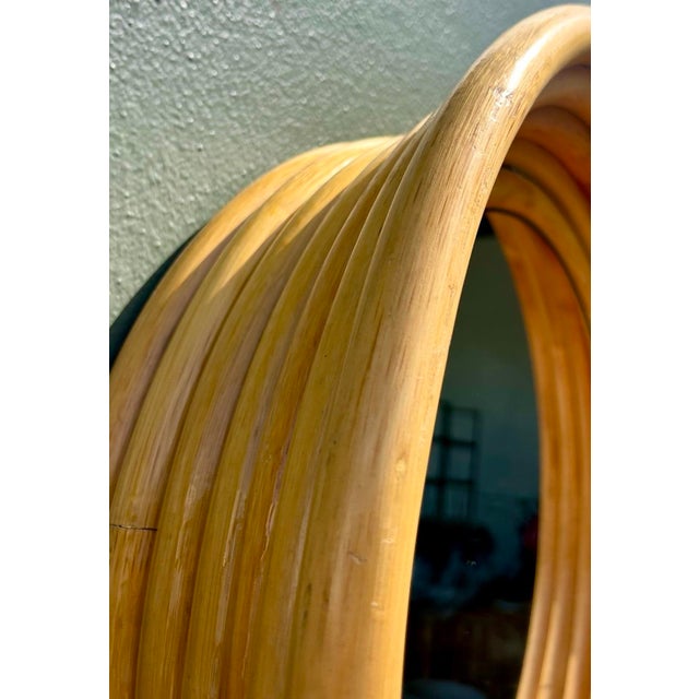 Vintage Bent Rattan Mirror For Sale - Image 10 of 12