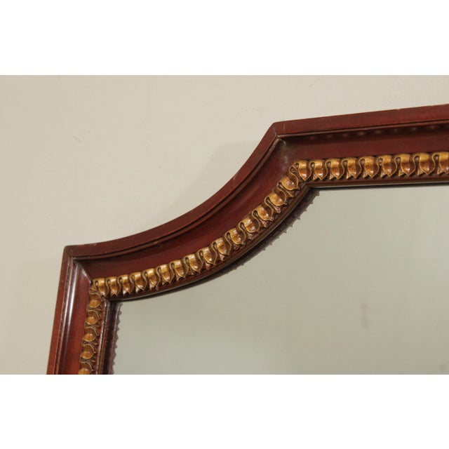 Regency Style Vintage Mahogany And Partial Gilt Over-Mantle or Wall Mirror For Sale In Philadelphia - Image 6 of 12