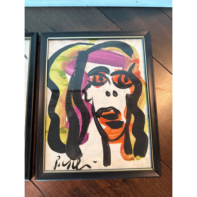 1970s 1970s Original Peter Keil Abstract Painting Pair For Sale - Image 5 of 6