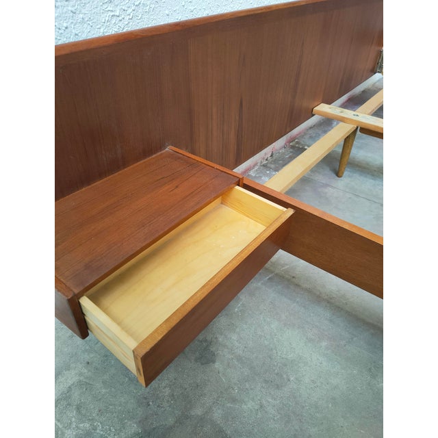Mid-Century Modern Swedish Teak Bed, 1970 For Sale - Image 6 of 13