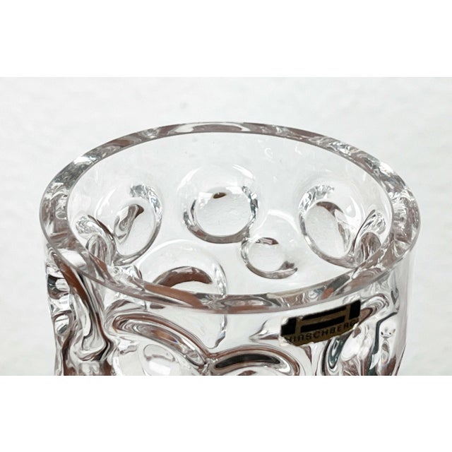 Glass Mid-Century Modern Space Age Bubble Glass Vase by Wilhelm Braun-Feldweg for Hirschberg, Germany, 1960s For Sale - Image 7 of 16